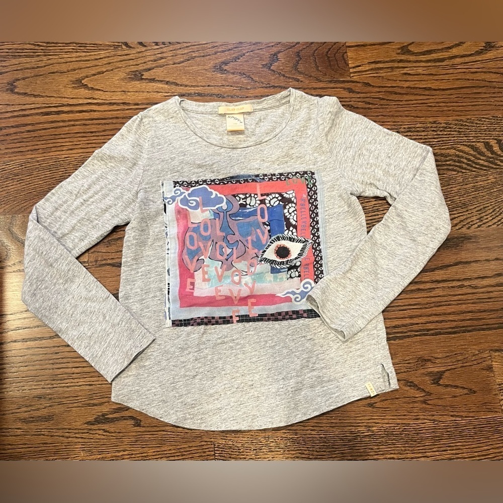 Scotch and Soda girls designer top Sz. 5/6 grey